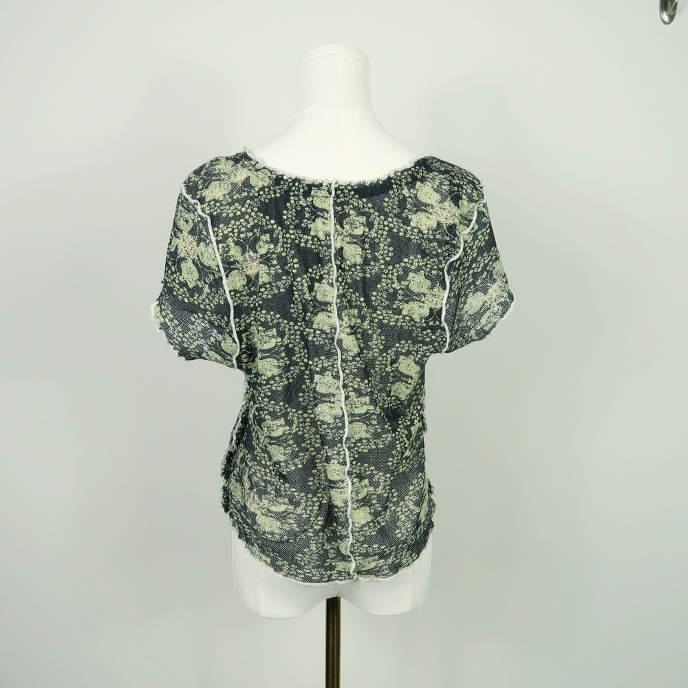 Free People Womens Oh My Baby Semi Sheer Top Size XL Y2K Skater Grunge Fairycore - Picture 6 of 12